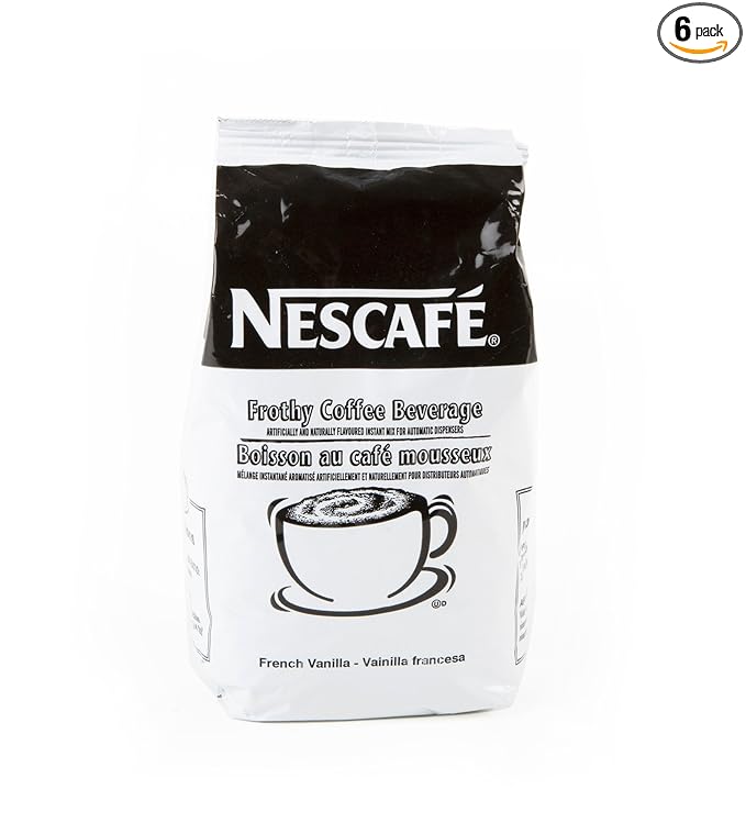 Nescafé Coffee French Vanilla Cappuccino Mix 32-Ounce Bags (Pack of 6)