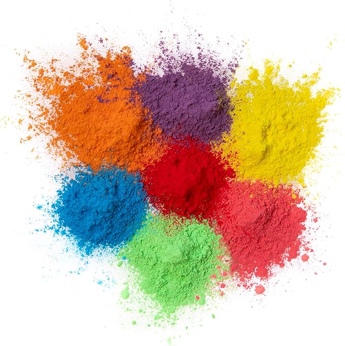 Kulture Khazana All Natural Washable Biodegradable Holi Non-Toxic Color Powder 100gm Pack of 20 Perfect for Color Play