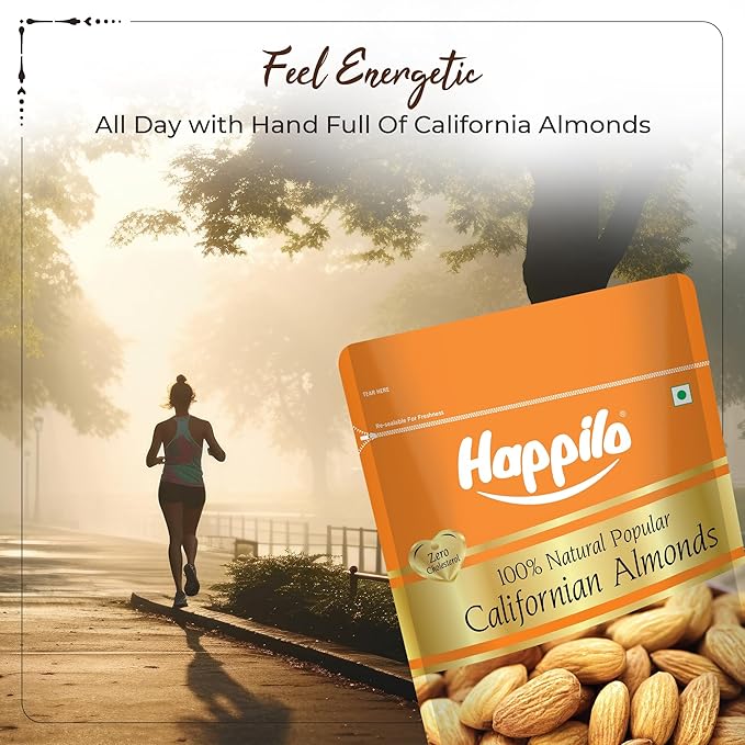 Natural Jumbo Almonds from California by Happilo