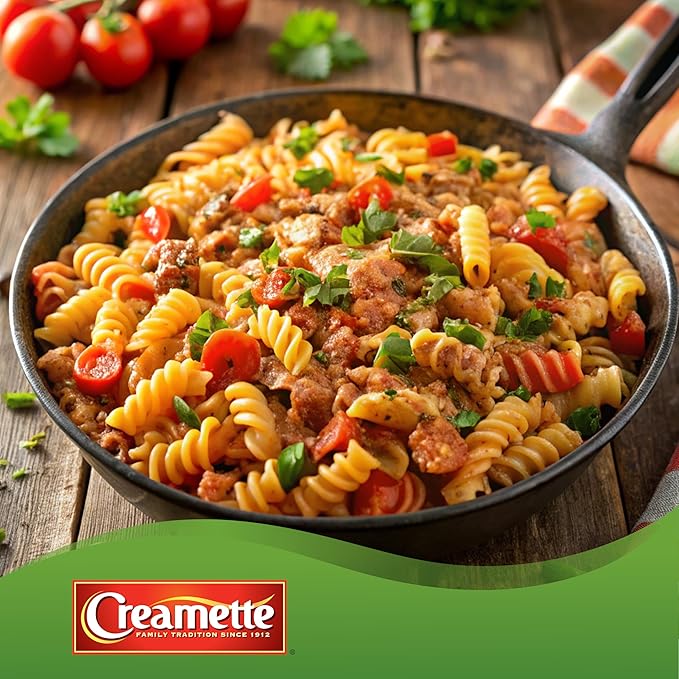 Creamette Rotini Pasta 12-Pack (16 oz Each) – Spiral Pasta for Salads Baked Dishes &amp Hearty Sauces