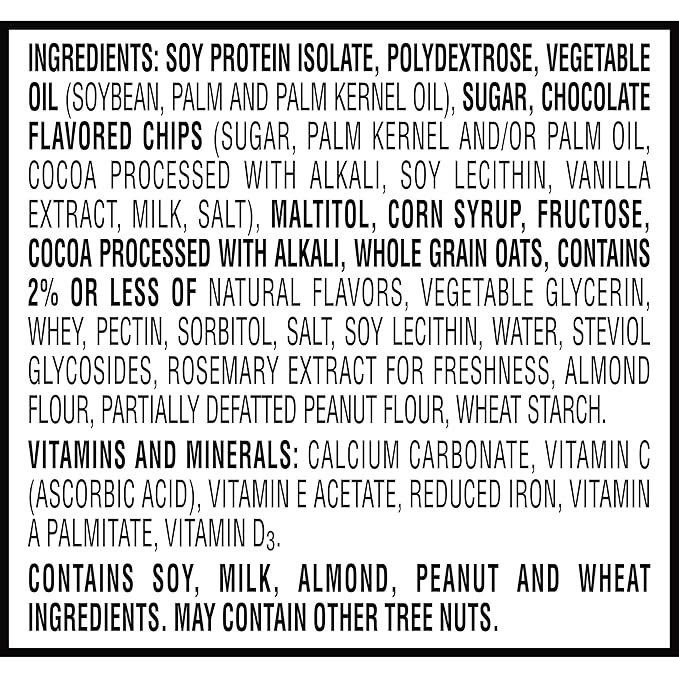 Kellogg's Special K Protein Meal Bars 12g Protein Snacks Meal Replacement Chocolatey Chip Cookie Dough 19oz Box (12 Bars) (Pack of 2)