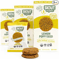 Skout Organic Lemon Poppyseed Soft Baked Cookie (3 Pack) | Soft Baked Cookies | Plant-Based | Vegan | Gluten Dairy &amp Soy Free