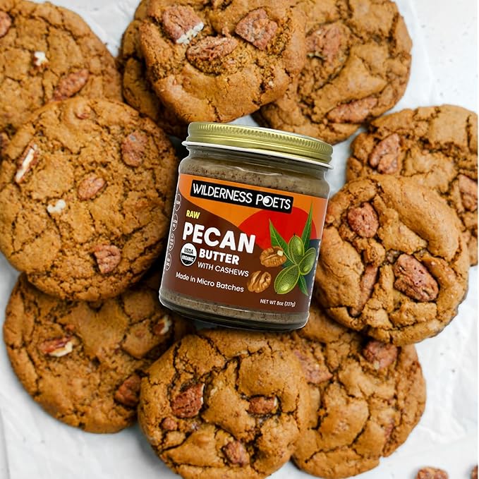 Wilderness Poets Pecan Butter with Cashews - Organic Raw Bulk Size (272 Ounce - 17 Pound - 2 Gallon))