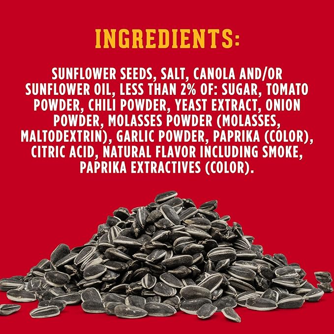DAVID SEEDS Roasted and Salted Bar-B-Q Jumbo Sunflower Seeds 5.25 oz 12 Pack
