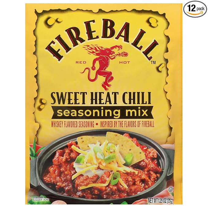 Fireball Sweet Heat Chili Seasoning Mix 1.25 oz (Pack of 12)