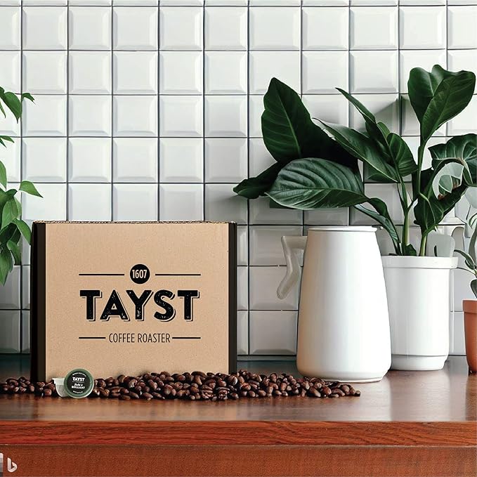 Tayst Coffee Pods Happy Hazelnut Medium Roast K Cups Compatible with Keurig Coffee Maker Sustainable Single Serve Pack of 30