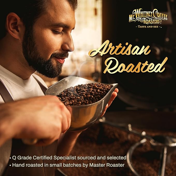 Mt. Whitney Organic Papua New Guinea Medium Dark Roast Low Acid Coffee (Ground 12oz)
