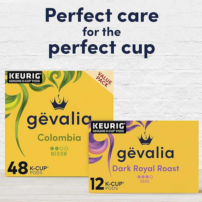 Gevalia Dark Royal Roast K-Cup Coffee Pods (72 Pods (6 Boxes of 12))