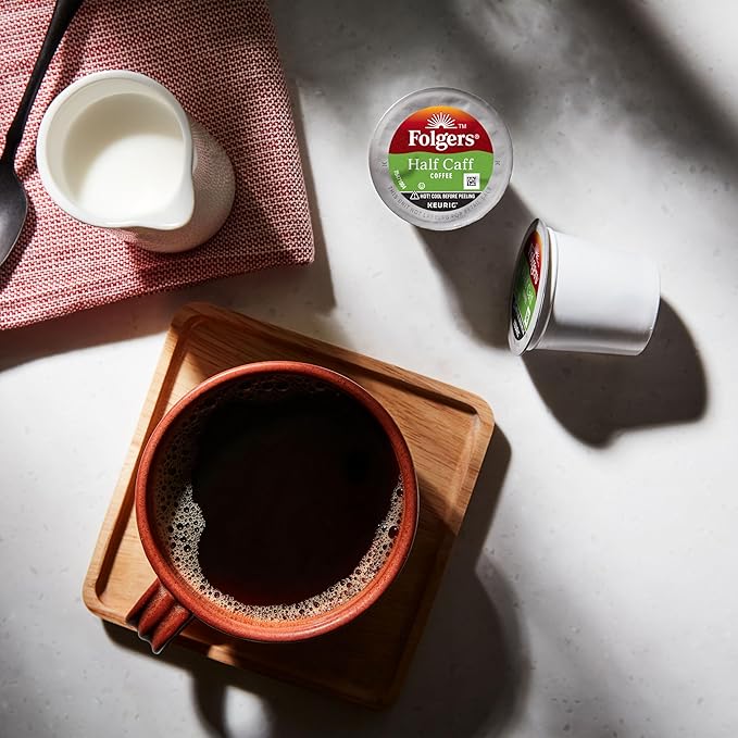Folgers Half-Caff Medium Roast Coffee 72 Keurig K-Cup Pods