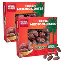 Natural Delights Medjool Dates Whole - Non-GMO Verified Fruit Good Source of Fiber &amp Potassium Naturally Sweet Snack for On-the-Go Large &amp Plump Dates - Bulk 5 lb Box (Pack of 2)