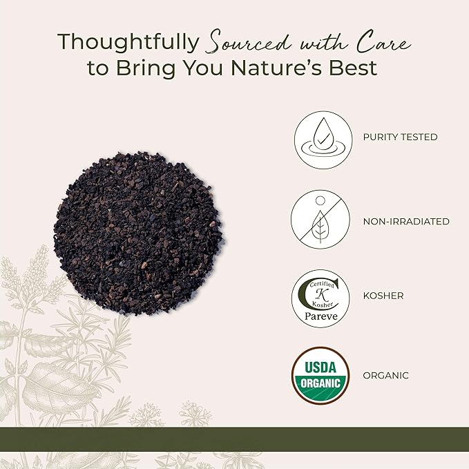 Starwest Botanicals Organic Black Walnut Hull - Cut &amp Sifted Use for Tea &amp Baking Certified Kosher Non-GMO - Bulk 1 lb Bag
