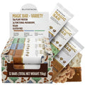 Lifestacks Magic Bar Functional Mushroom Energy Bars – 10g Plant-Based Protein with Lion’s Mane Cordyceps &amp Maitake | Adaptogen Superfood Blend | Made in USA | 12-Pack Variety Box