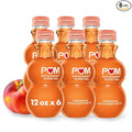 POM Wonderful Antioxidant Super Tea Pomegranate Peach Passion White Tea 12 fl oz (Pack of 6)