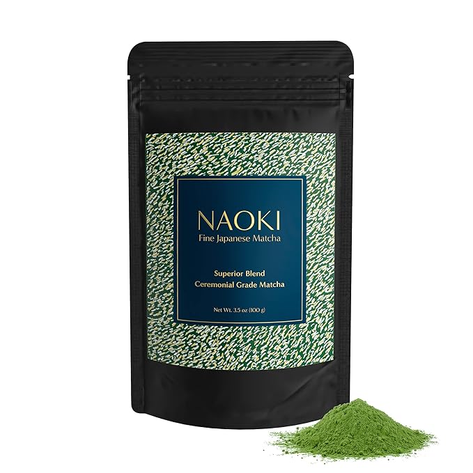 Naoki Matcha Superior Ceremonial Blend – Authentic Japanese First Harvest Ceremonial Grade Matcha Green Tea Powder from Uji Kyoto (100g / 3.5oz)