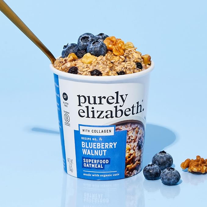 Purely Elizabeth Best Sellers Variety Pack Superfood Oatmeal Cups Great for Overnight Oats Gluten-Free 2 Ounce (Pack of 12)