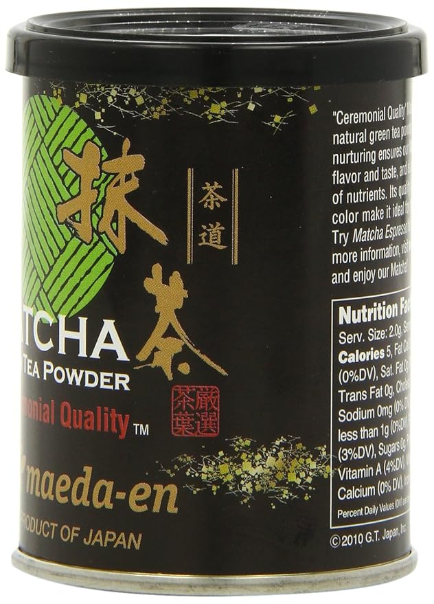 Maeda-En Matcha Ceremonial Quality Green Tea Powder 1-Ounce