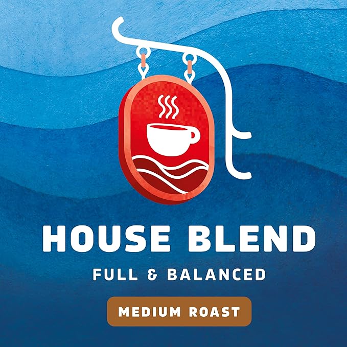 Seattle’s Best Coffee Medium Roast K-Cup Coffee Pods House Blend 100% Arabica 4 Boxes (96 Pods Total)
