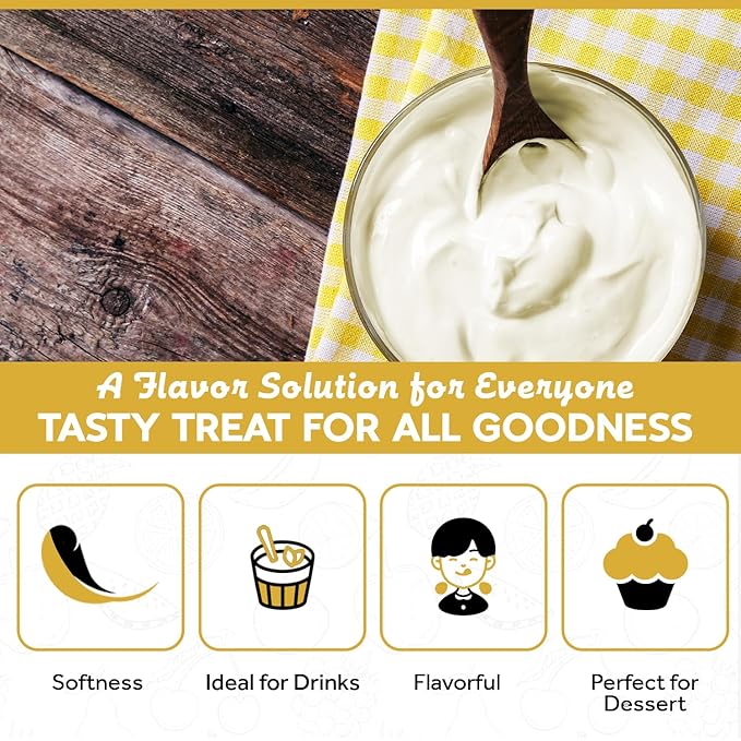 Fanale Premium Sour Cream Mix Bubble Tea Flavoring Powder | Perfect for Baking Smoothies Desserts and Drinks | Instant Flavoring Powder for Boba Milk Tea - 2.2 Pounds (Pack of 20)