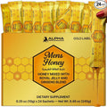 Mens Gold Honey - Royal Jelly Honey for Men Extra Strength Quality Herbal Superfood Mix - Raw &amp Natural Energy &amp Power Supplement No Added Sugar - 24 Individual Packets 10g