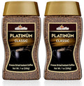 Elite Platinum Freeze Dried Instant Classic Coffee 7.5oz (2 Pack) | Kosher for Passover | Glass Jar | Rich Aroma