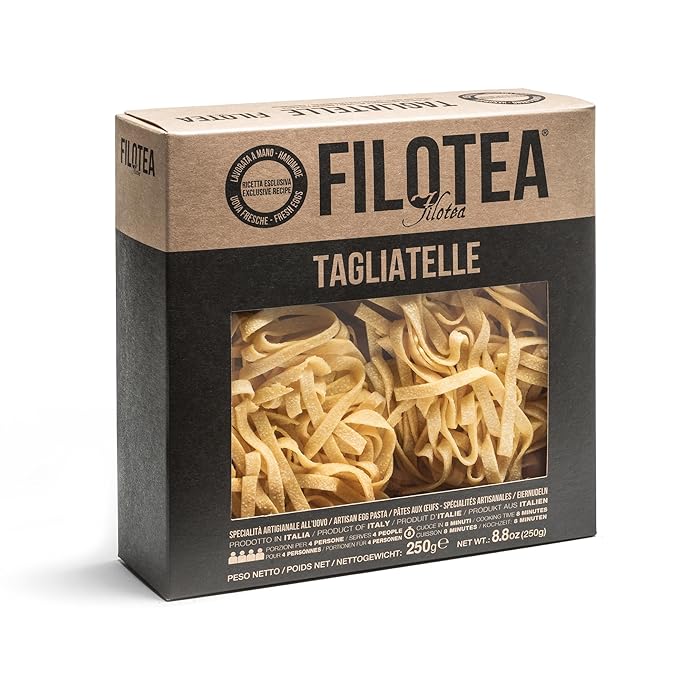 Filotea Tagliatelle Skeins Artisan Italian Nests Egg Pasta 250g Traditional Tagliatelle Made with Durum Wheat Semolina &amp Eggs Handcrafted Authentic Premium Gourmet Slow Dried Pasta Imported From I