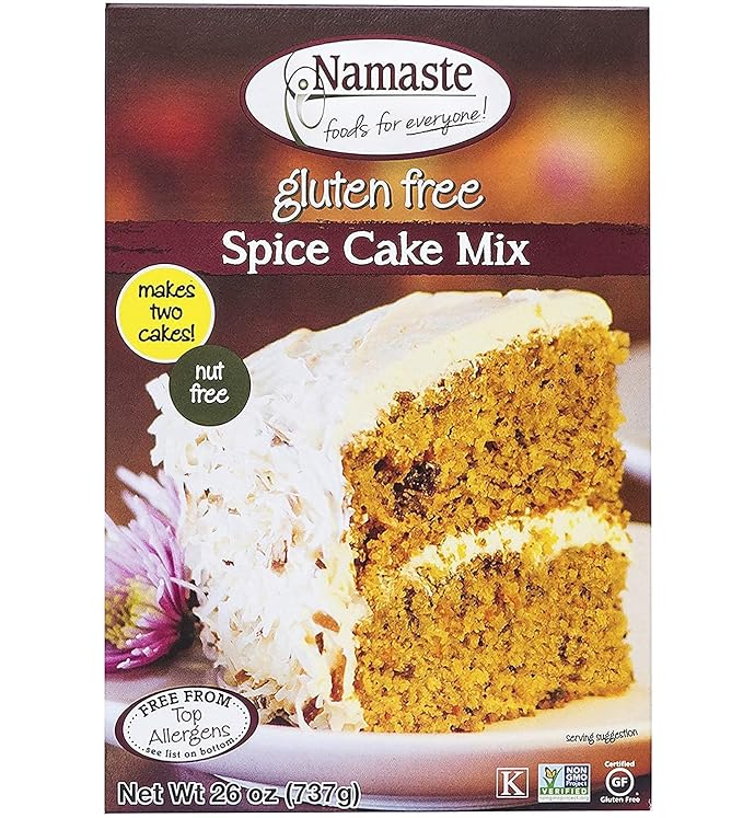 Namaste Foods Gluten Free Spice Cake Mix 26-Ounce Bags (Pack of 3)