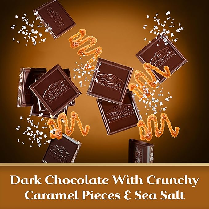 GHIRARDELLI Salted Caramel Intense Dark Bar 3.5 Oz Bar (Pack of 12)