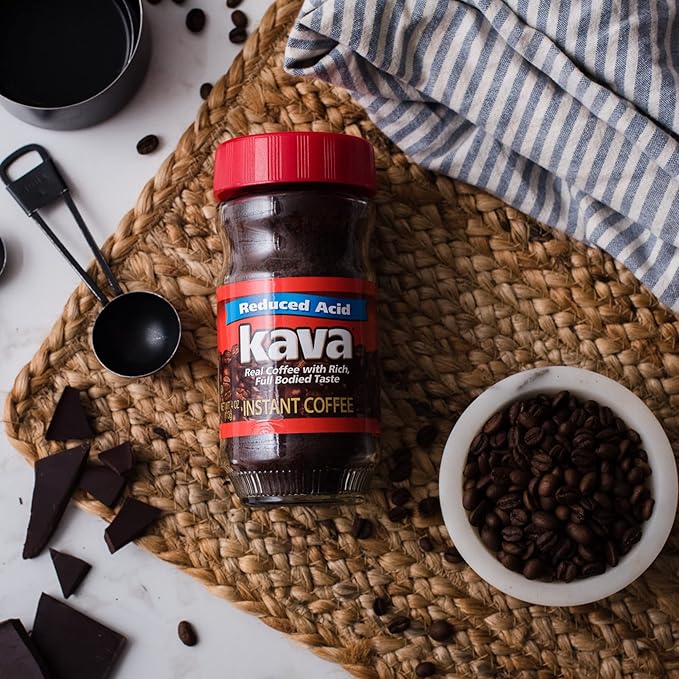 Kava Instant Coffee Acid Reduced 4 Ounce (Pack of 24)