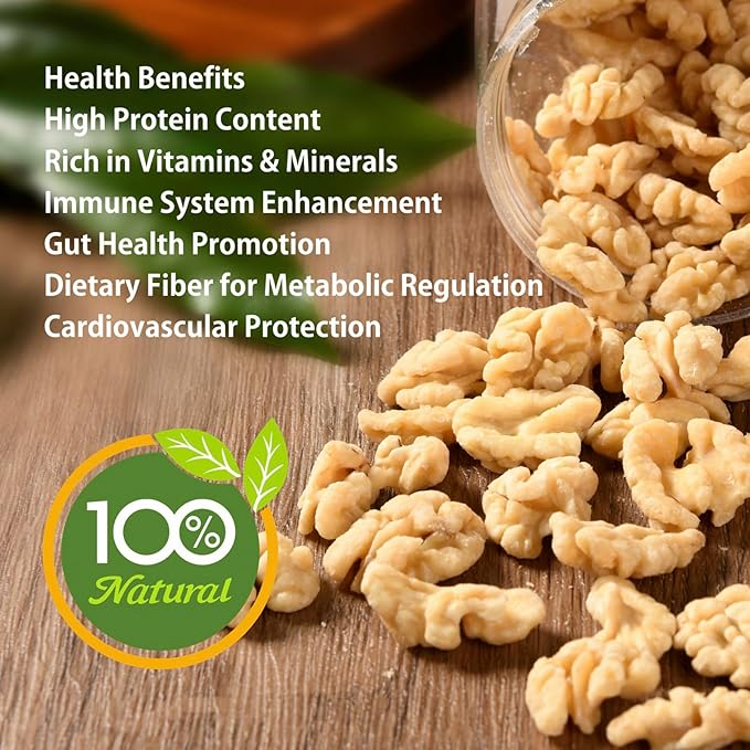 Naturebliss Premium Peeled Walnuts Halves Skinless Raw Walnuts Texture Sweet Crisp No Salt Added Healthy Nuts Power Snacks Ideal for Salads Baking and Cooking (10 OZ/Pack of 1)