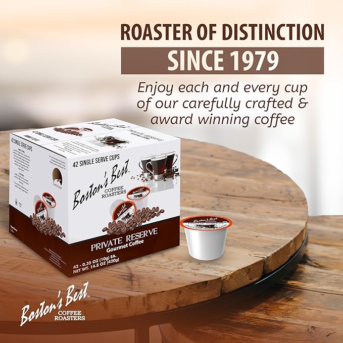 Boston's Best Single Serve K-Cup Coffee Private Reserve 42 Count (Compatible with 2.0 Keurig Brewers)