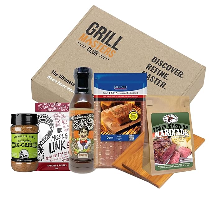 Grill Masters Club Best of The West BBQ BBQ Box | Premium BBQ Spices Sauces and Seasoning for the Ultimate Grill Master | Essential for Cooking Grilling and Smoking | Perfect Grill Gift for Men &am