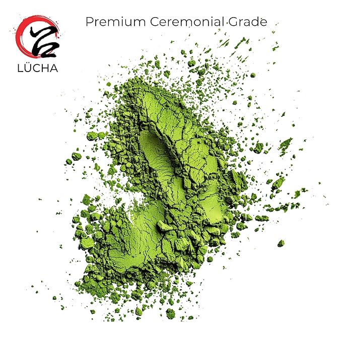 LÜCHA Ceremonial Grade Matcha Tea Powder - Premium First Harvest Gluten-Free Vegan 100% Pure Unsweetened No Additives 3.5oz (100g) Tin