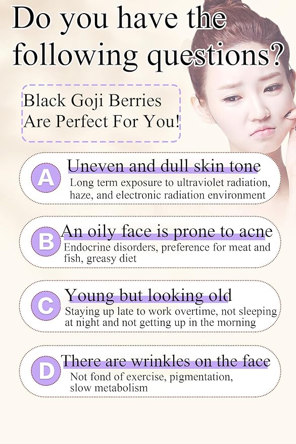 Black Goji Berry Tea 8.5oz/240g Black Wolfberry Dried Goji Berries Fruit Lycium Barbarum Chinese Herbal Tea Caffeine-free Vegetarian Friendly 黑枸杞 枸杞