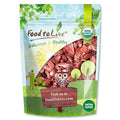Food to Live Organic Freeze-Dried Strawberries 8 Ounces – 100% Natural Berries No Sugar Added Vegan and Nutritious Snack – Perfect for Smoothies and Baking Non-GMO Kosher Bulk
