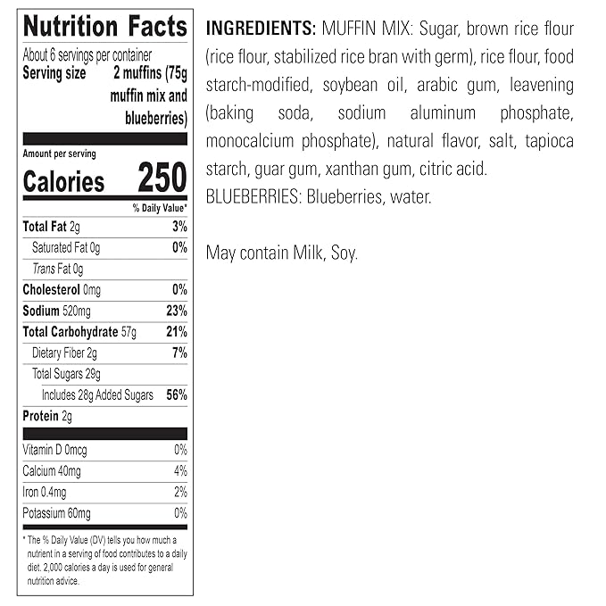 Krusteaz Gluten Free Baking Mix Variety Pack 1 Cinnamon Swirl Cake Mix 1 Double Chocolate Brownie Mix 1 Wild Blueberry Muffin Mix 1 Honey Cornbread Mix (4 CT)
