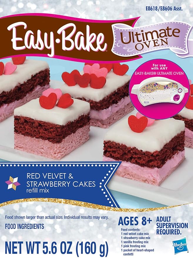 Easy Bake Refill 3-Pack Bundle Includes one Each Pizza Red Velvet Cake and Whoopie Pie Mixes