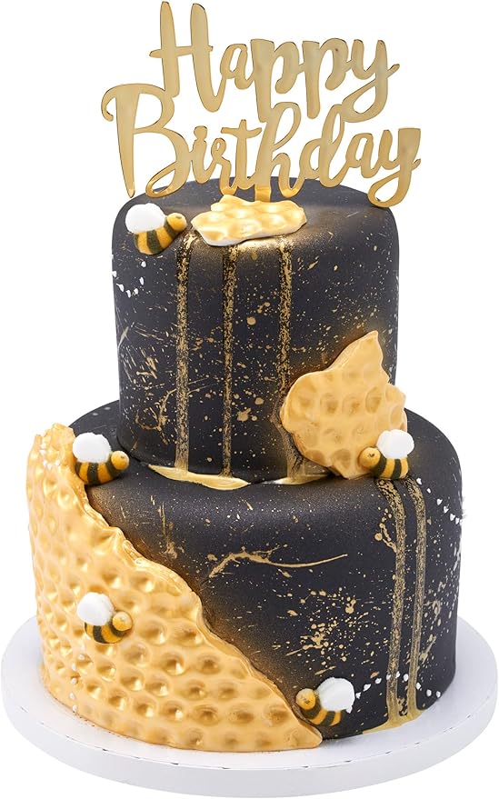 Lucks Dec-Ons Decorations Molded Sugar/Cup-Cake Topper Bumble Bees Assortment 1 Inch 176 Count