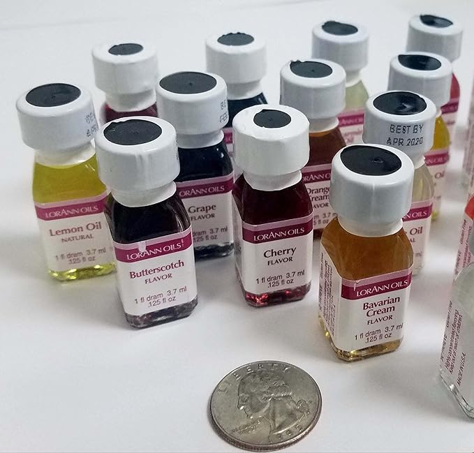 LorAnn SS Pack #1 of 12 Fruity Flavors in 1 dram bottles (.0125 fl oz - 3.7ml)