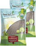 Food to Live Organic Black Chia Seeds 20 Pounds - Non-GMO Whole Sproutable Vegan Keto Sirtfood Bulk. Rich in Essential Fatty Acids Fiber Protein. Great for Chia Pudding Smoothie Oatmeal