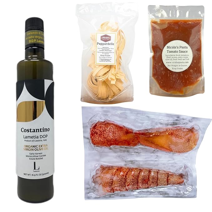 Lobster Fra Diavolo Bundle – Handmade Pappardelle Hand-Shucked HPP Lobster Fresh Tomato Sauce DOP Extra Virgin Olive Oil | Gourmet Italian Meal
