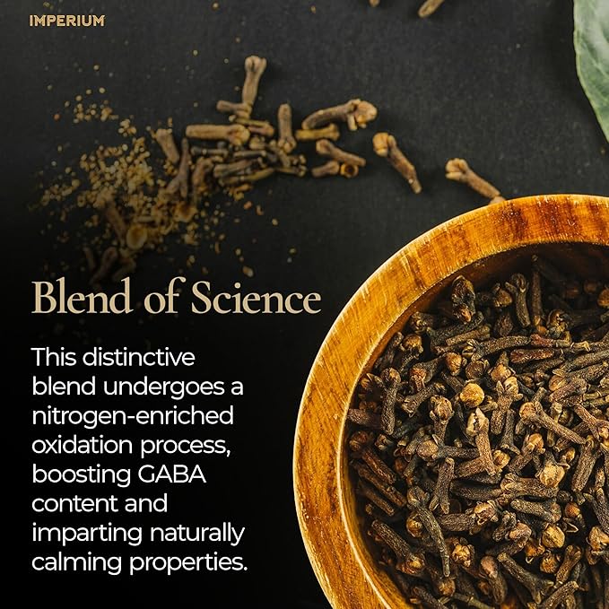 Imperium GABA Loose Leaf Green Tea (4oz) Premium Hand-Picked Quality Brews 100 Cups Natural Beverage for Everyday Focus Mellow Soothing Notes Supports Relaxation and Calm Energy
