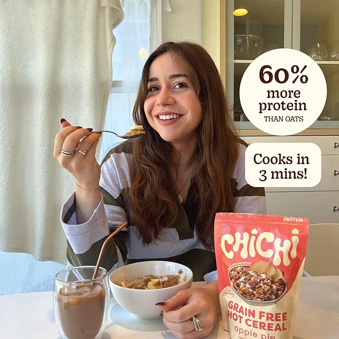 High Protein Hot Cereal Made with Chickpeas (Variety 4 Pack)