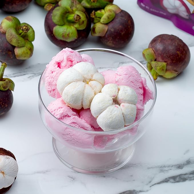 Thappy Fruit Freeze-Dried Mangosteen - No Additives Oil-Free No Sugar Added 100% Pure Mangosteen 0.53oz (Pack of 3)