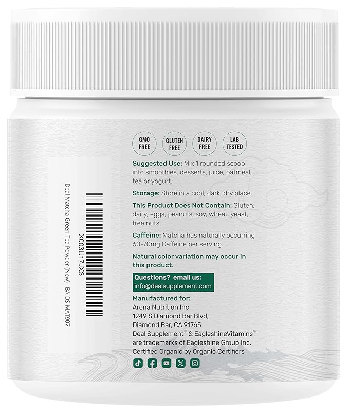 Organic Matcha Green Tea Powder 2 lb (907g) | First Harvest Culinary Grade | Japanese Sourced Cafe Mix | Zero Sugar Keto Friendly Non-GMO Vegetarian