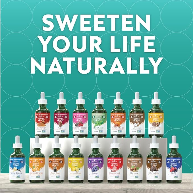 SweetLeaf Sweet Drops- Flavored Stevia Liquid Sweetener Organic Stevia Extract Zero Calorie Gluten Free Keto Friendly Non GMO Natural Flavor Sugar Alternative- Variety Pack 4 Fl Oz (Pack of 2)