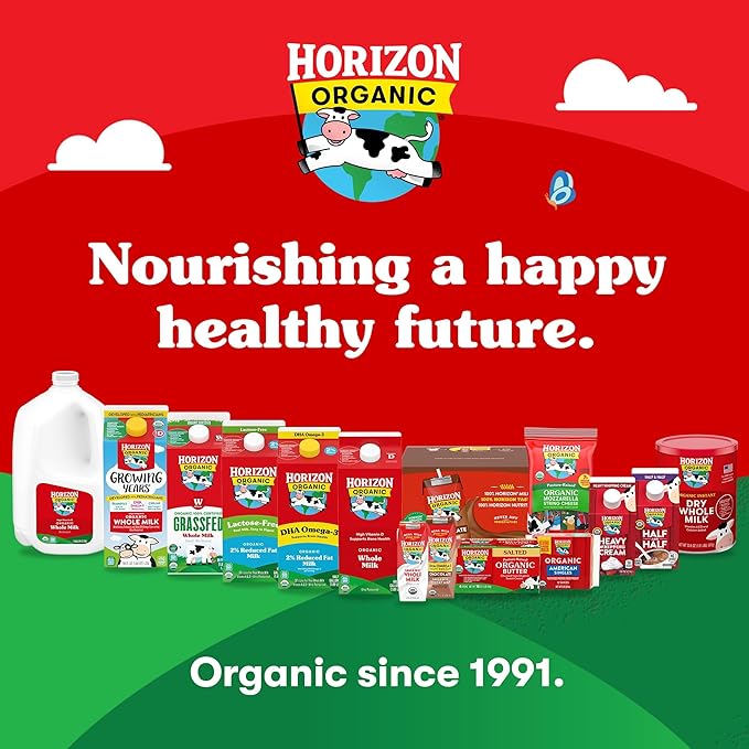 Horizon Organic Instant Dry Whole Milk Powder30.6 ozUSDA OrganicNon-GMOShelf StableGreat for BakingCookingBeveragesEmergency StoragePantry Essential(Pack of 2)