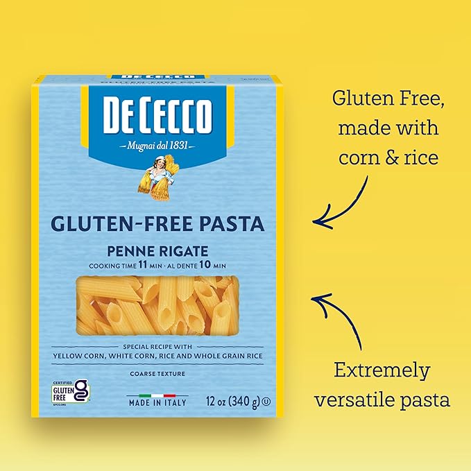 De Cecco Penne Rigate Gluten Free 12 Ounces (Pack of 6)