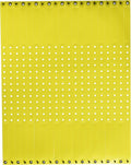 1/2 Yellow Plastic Wristband