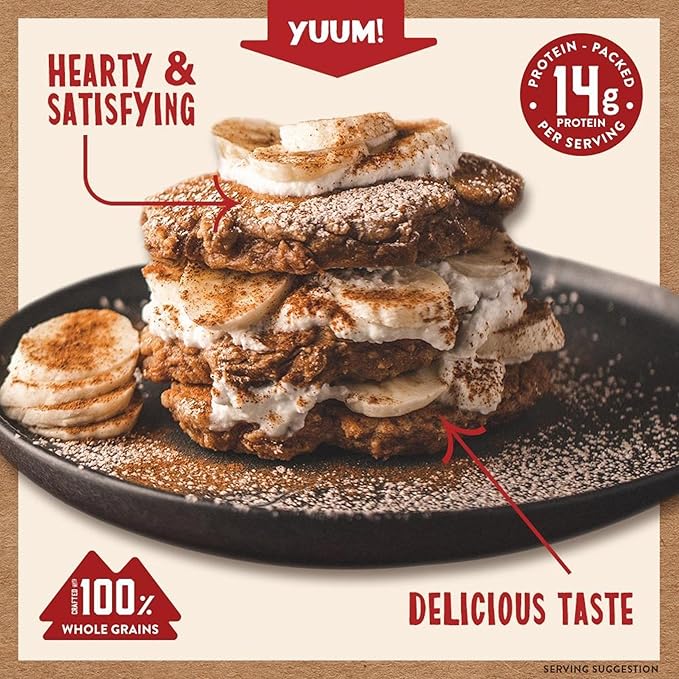 Kodiak Cakes Protein Pancake Power Cakes Flapjack and Waffle Mix Cinnamon Oat 20 Ounce (Pack of 6) (10705599012683)