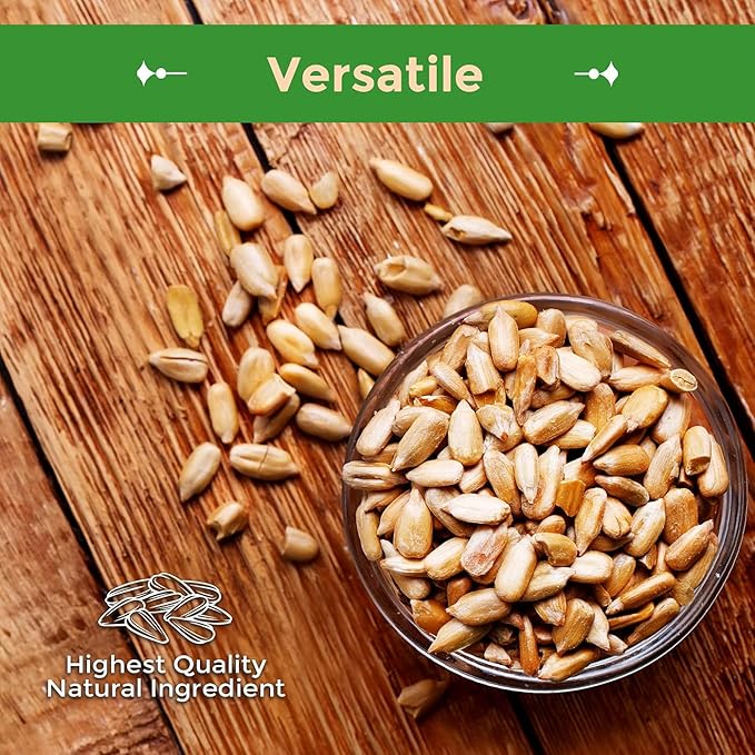 Sincerely Nuts Sunflower Seeds Unsalted (No Shell) (No Shell) (5 LB)- Nutritious and Satisfying Snack-Crunchy and Delicious-Perfect Addition to Any Meal - Gluten-Free Food Vegan and Kosher Certified